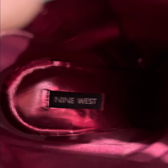 Glittery Purplish Pink Ankle Boots - Picture 6 of 7